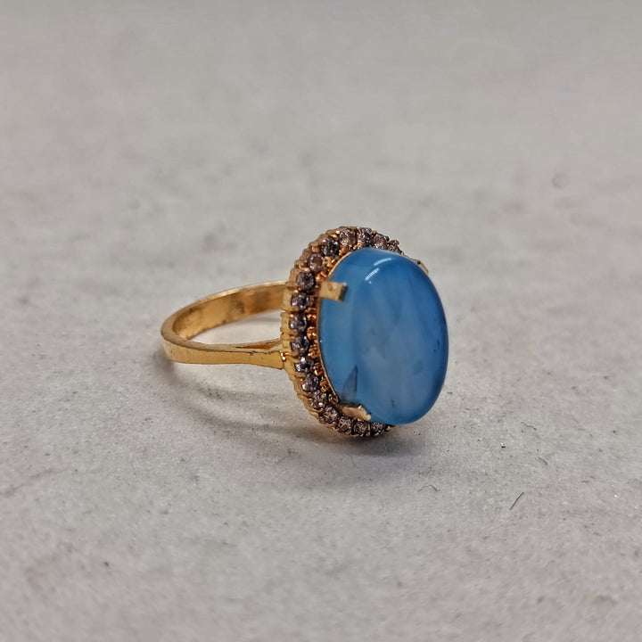 Beautiful  ring blue stone ston1180