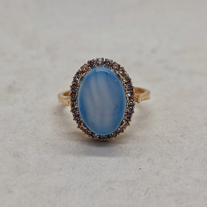 Beautiful  ring blue stone ston1180