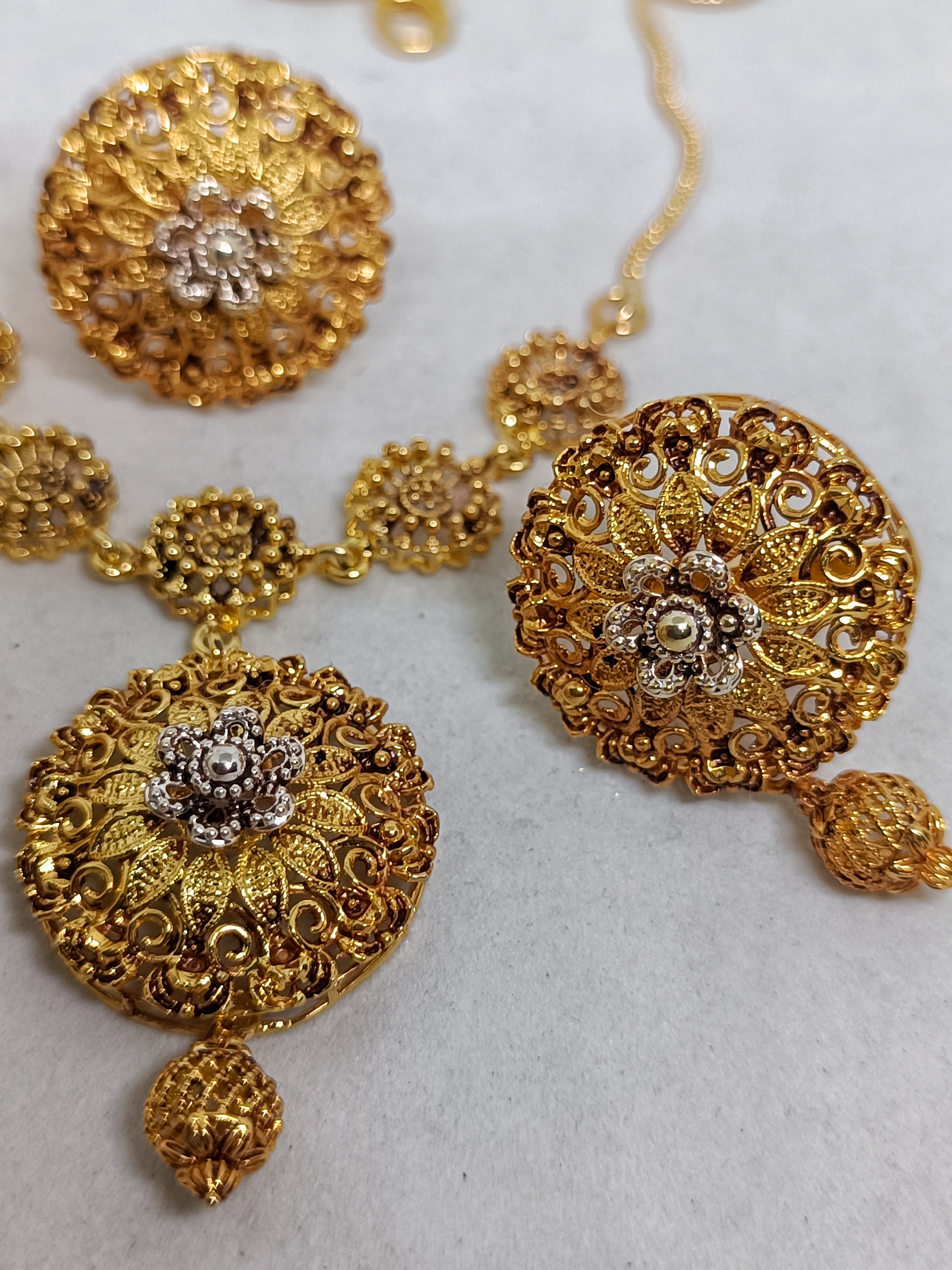 gold look mala set 1326
