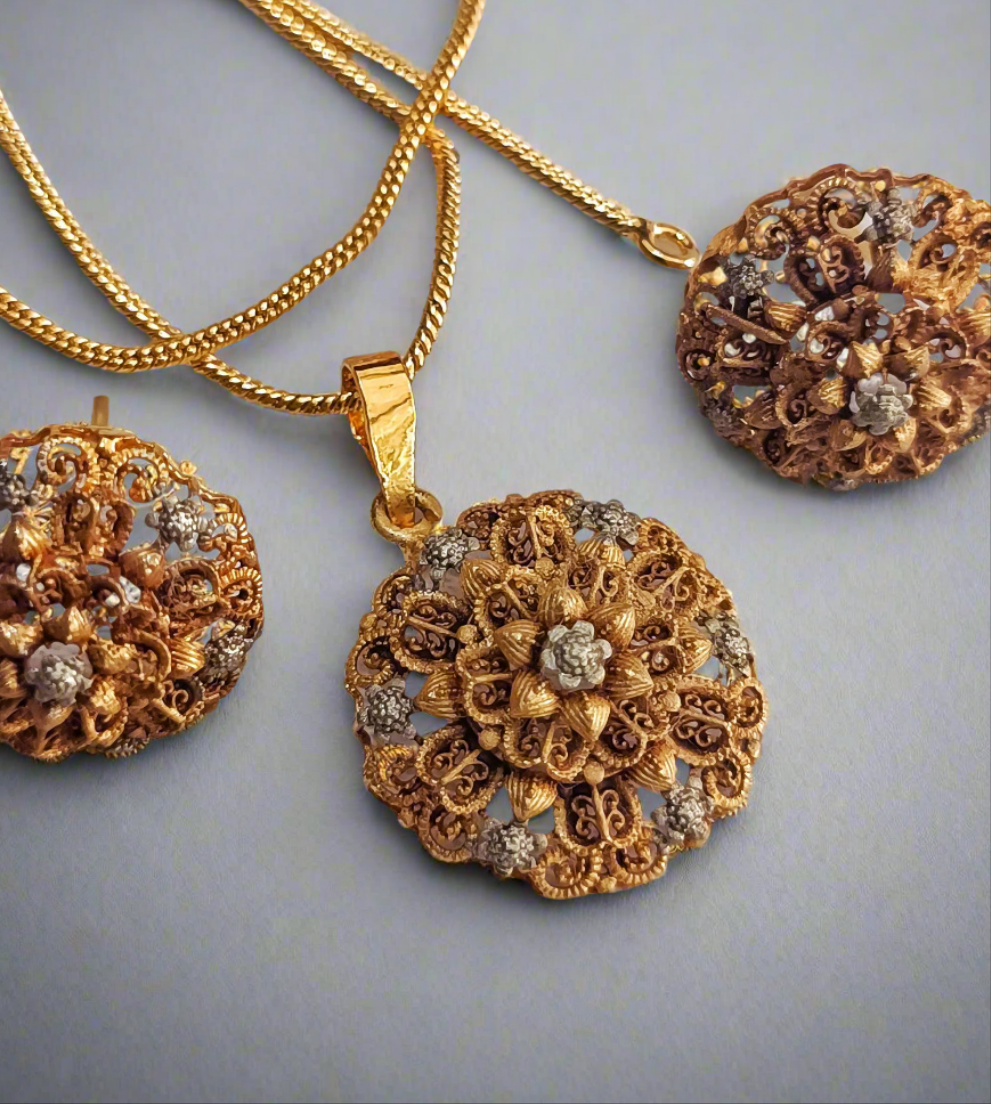 Beautiful locket set fb021