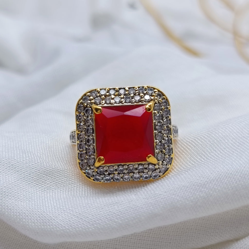 Beautiful red chetam  ring
