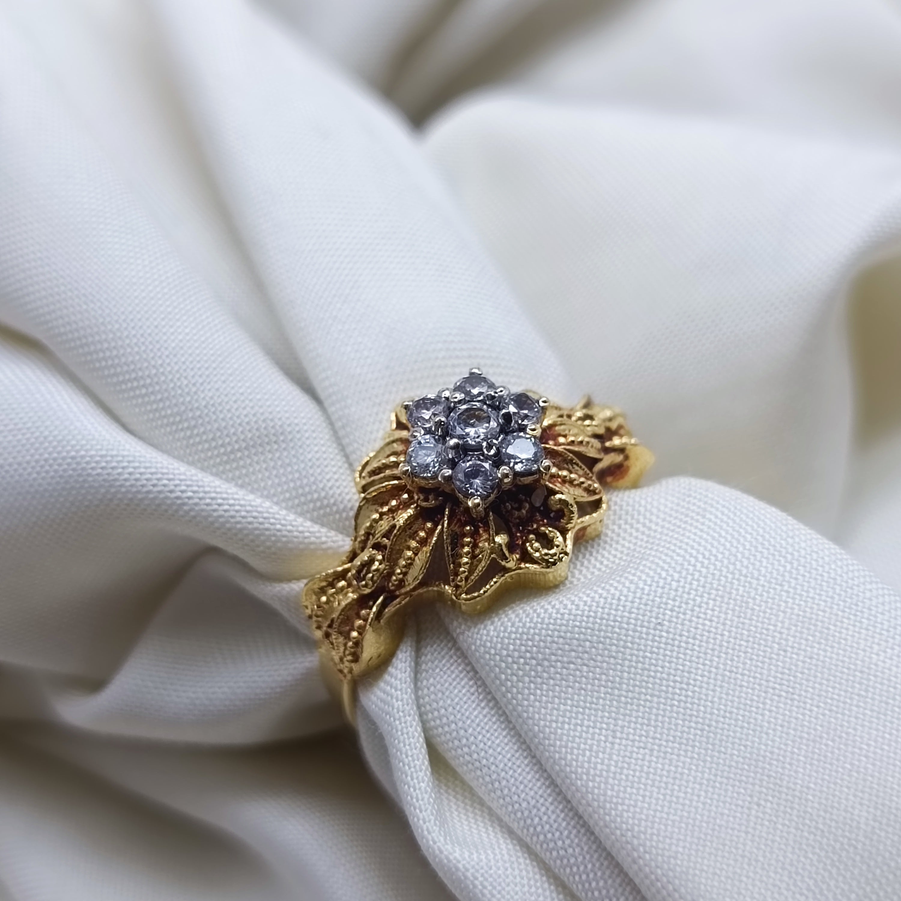 Zircon stone ring/uk51