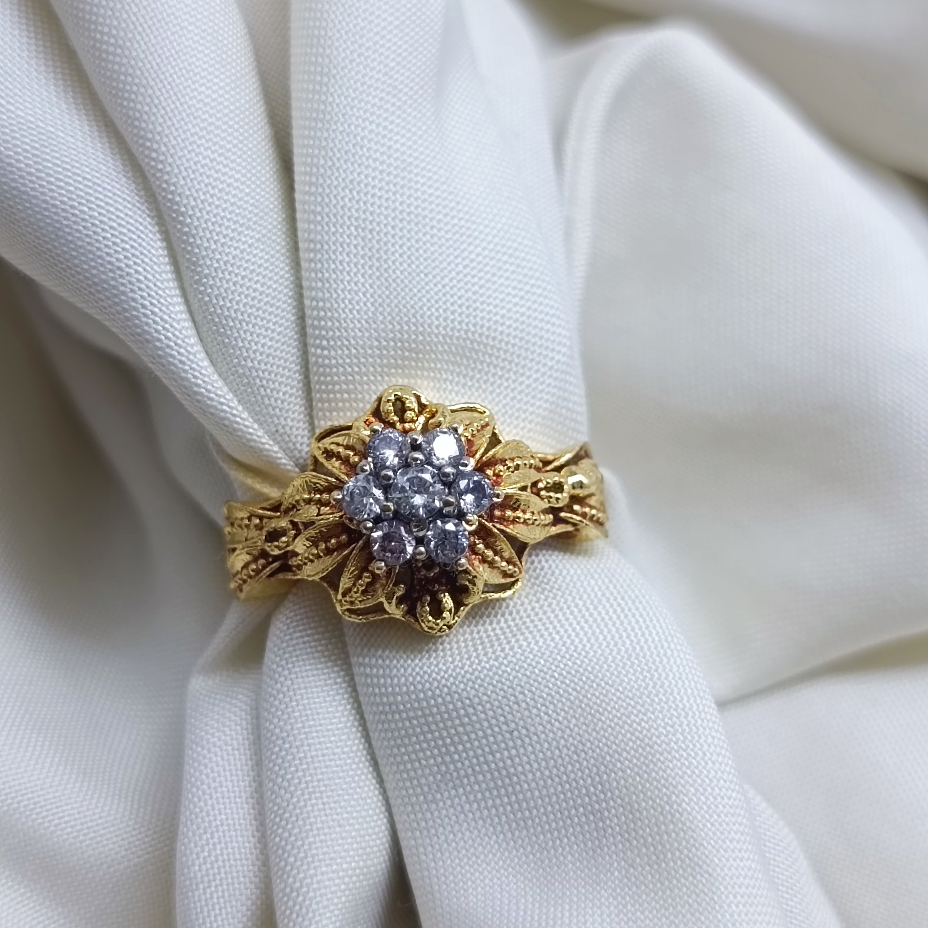 Zircon stone ring/uk51