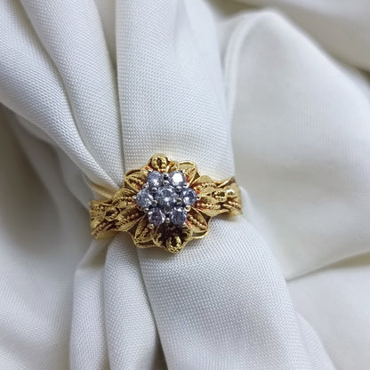 Zircon stone ring/uk51
