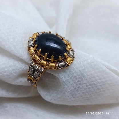 Handmade Gold Plated Gemstone Ring/uk28B
