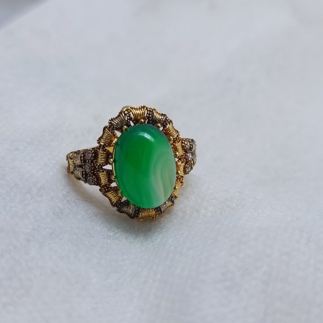 Handmade Gold Plated Gemstone Rings for Women/uk28g