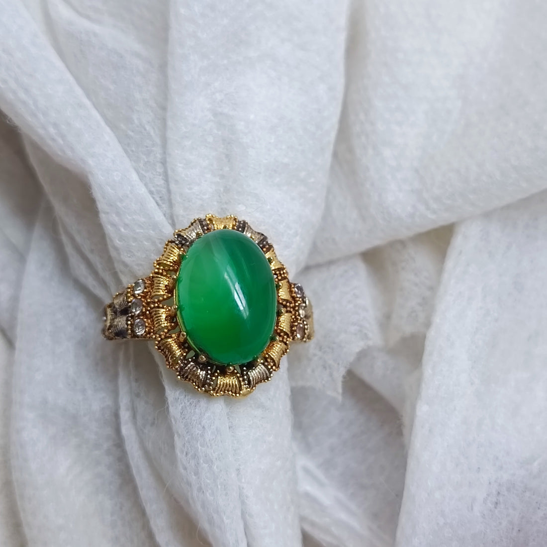 Handmade Gold Plated Gemstone Rings for Women/uk28g