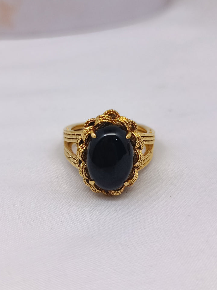 Beautiful  black aqeeq  ring/37b
