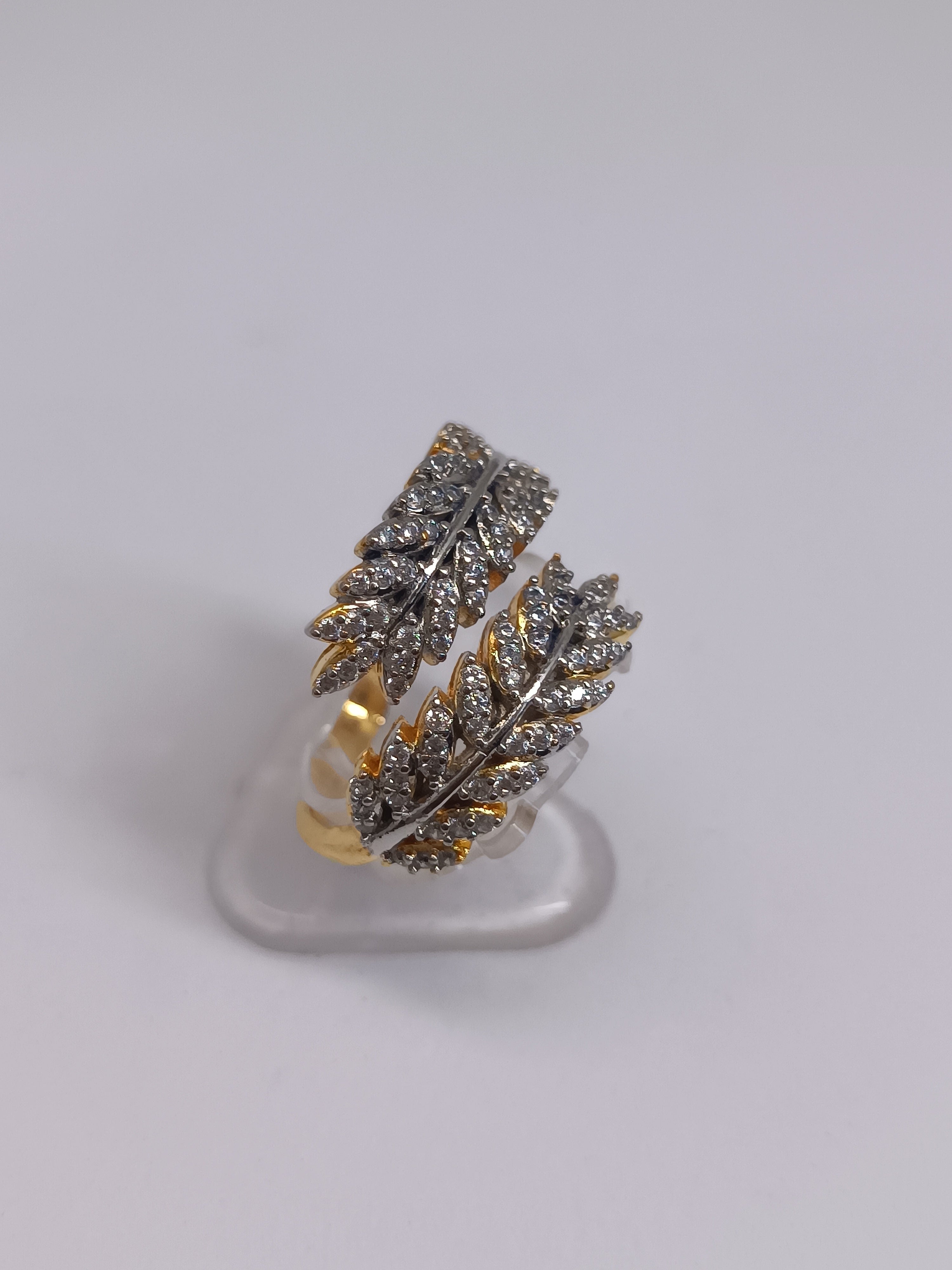 Leaf zirconia ring