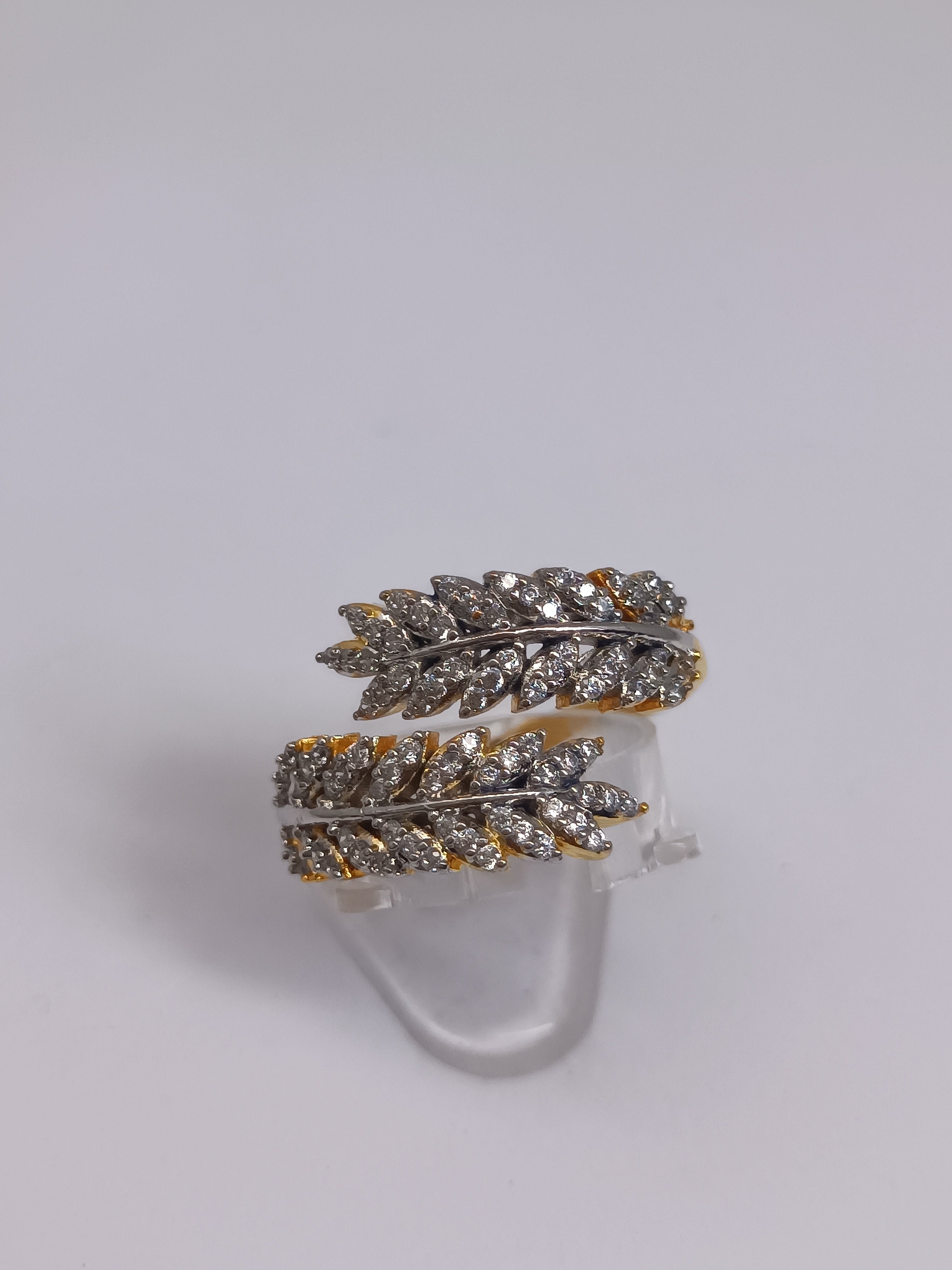 Leaf zirconia ring