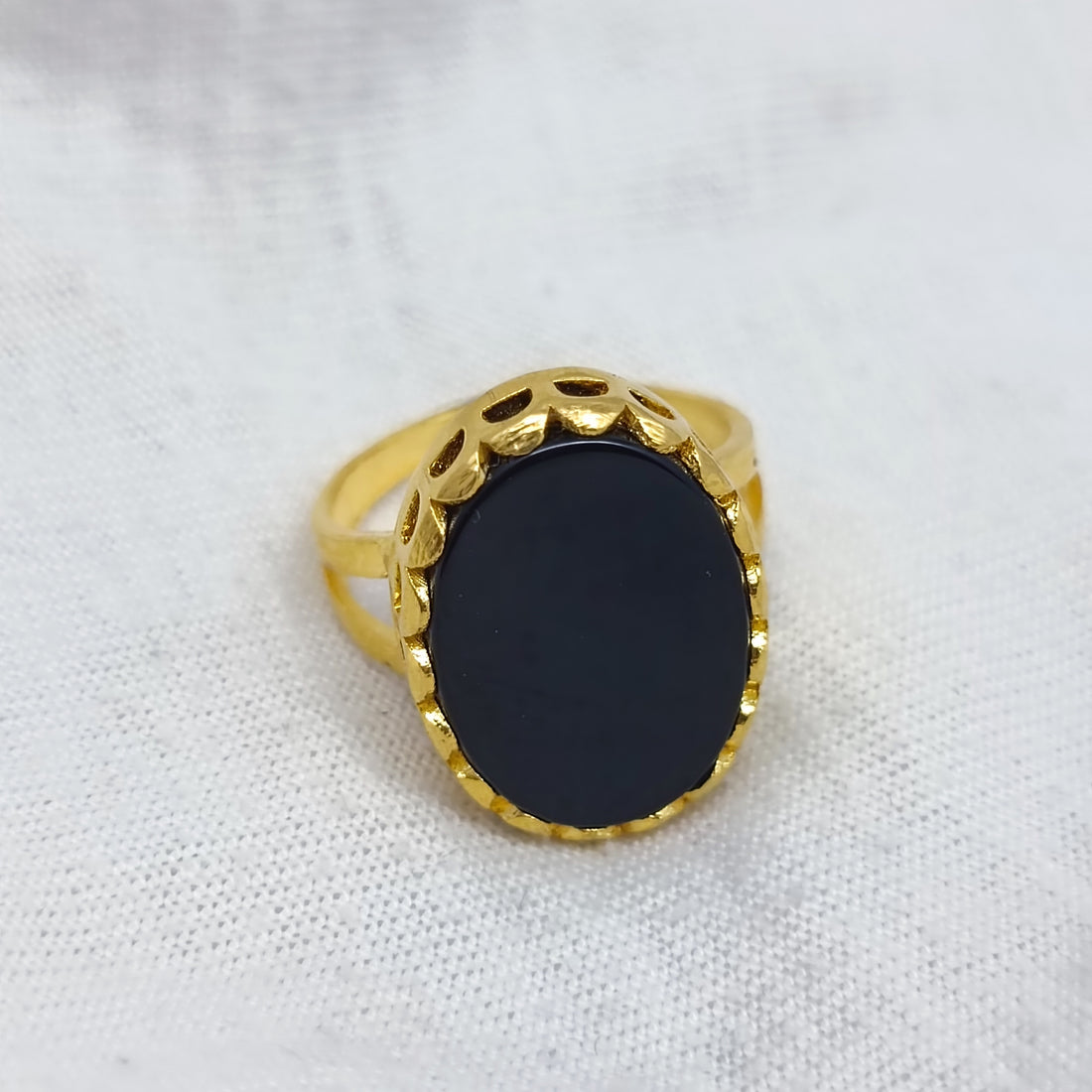 Beautiful black aqeeq ring 03