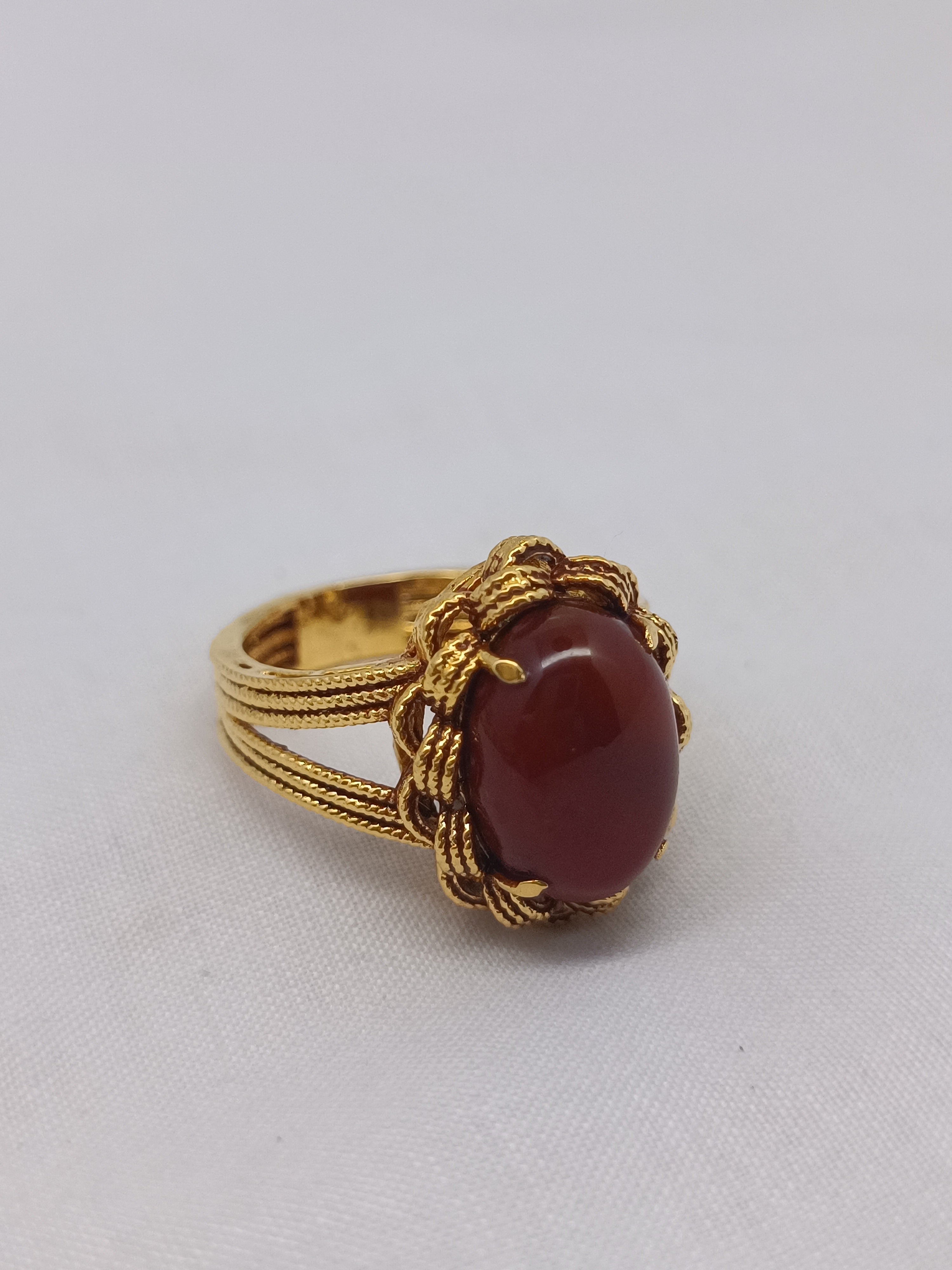 Beautiful  brown aqeeq  ring