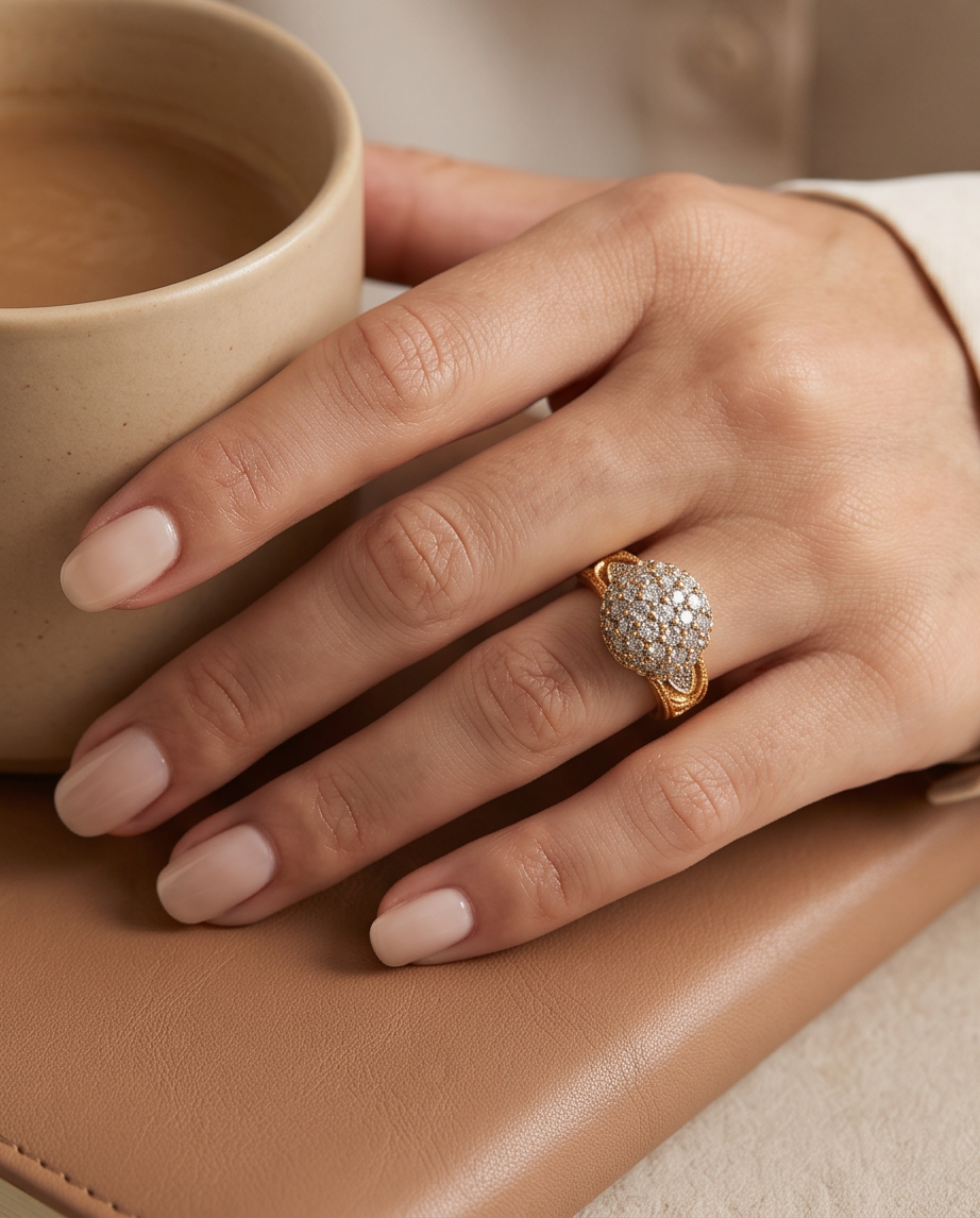 Premium zircon ring