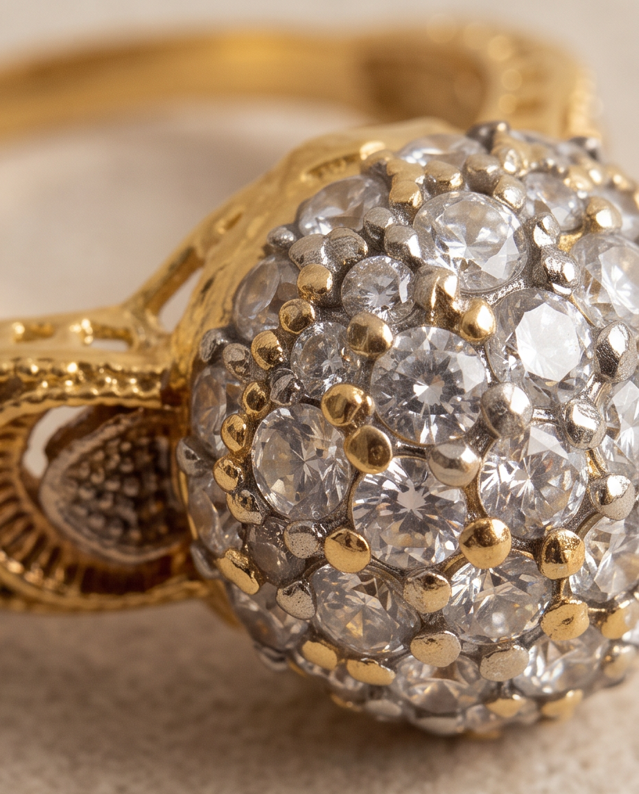 Premium zircon ring